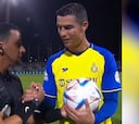 La extraña petición de Cristiano al árbitro tras hacer un póker de goles