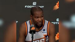 Como para no actuar así: la reacción de Durant al enterarse de los 70 puntos de Embiid