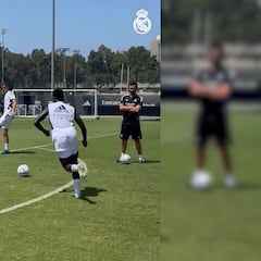 Con lo de Cristiano al Atleti al rojo vivo y se le ‘escapa’ esto a Vinicius en pleno entrenamiento