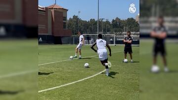 Con lo de Cristiano al Atleti al rojo vivo y se le ‘escapa’ esto a Vinicius en pleno entrenamiento