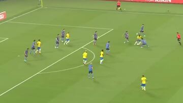 El súper regate de Vinicius que puso patas arriba Japón: oigan la reacción del público