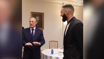 La conversación entre Florentino y Benzema antes de ser coronado: un espectáculo lo que cuenta