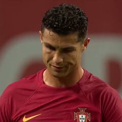 Va a ser un Gif eterno: un auténtico poema lo que hizo Cristiano según pitó el árbitro