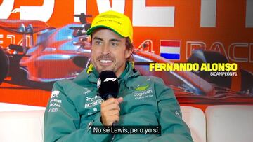 Alonso: “Yo lo haría tan bien como Verstappen con su coche, Hamilton no sé...”