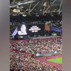 Esto es lo que significa la reina en UK: impresionante lo que pasó en el homenaje del West Ham