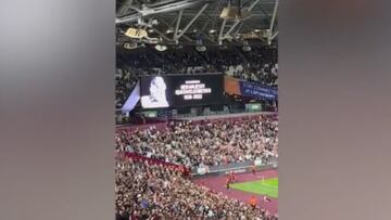 Esto es lo que significa la reina en UK: impresionante lo que pasó en el homenaje del West Ham