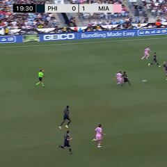 Messi pilla el balón a 30 metros y hace esto: en Estados Unidos siguen alucinando