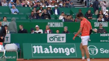 Djokovic inventa una nueva forma de romper una raqueta