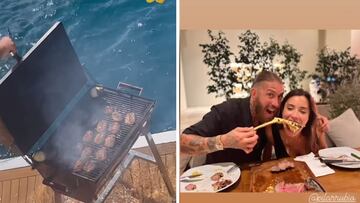 De una barbacoa en medio del mar a cenar un chuletón de oro: las lujosas vacaciones de Sergio Ramos y Pilar Rubio