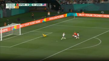 La favorita pudo quedar eliminada: Portugal tuvo esta ocasión para eliminar EE UU