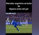 El narrador argentino se burla de Nigeria y a los segundos sucede esto: puro karma