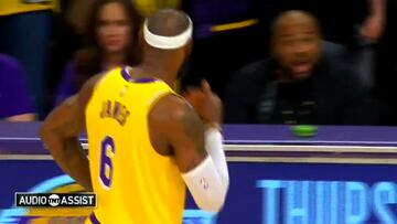 De película: las palabras de LeBron a la mesa de anotadores antes de su momento histórico