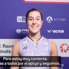 Carolina Marín: “Ha habido momentos complicados en la final”