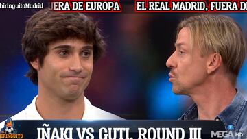 No es la primera vez que pasa: vean este enganchón de Guti con un compañero del Chiringuito