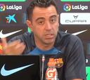 Xavi y su último toque de exigencia para Dembélé