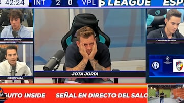 Está volando en redes: la reacción viral de Jota Jordi con el 2-0 del Inter