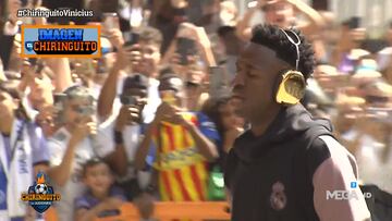 Gritos racistas a Vinicius ya antes de empezar el partido