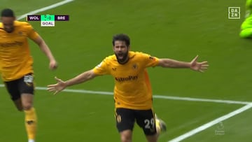 Gran gol de Diego Costa en el Wolverhampton vs. Brentford de la Premier League