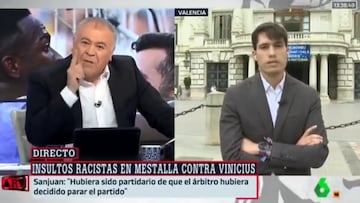 Ferreras, encendido como nunca a cuenta de Vinicius: tremendo enganchón con el portavoz socialista de Valencia