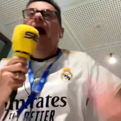 Y se desató la locura: Roncero y su celebración en los goles de la remontada de Joselu que acabaron en lágrimas