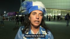 Tristeza e indignación total de la afición celeste tras el adiós de Uruguay