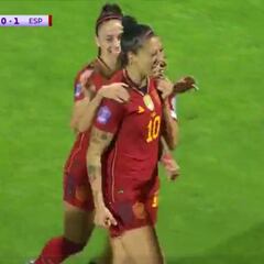 ¡Qué grande es el fútbol! El gol y la celebración de rabia de Jenni Hermoso el día que volvía