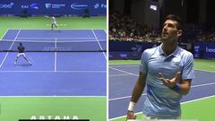 Djokovic tira la raqueta al público, se pone chulo y Twitter estalla: “Cómo no se le va a comparar con Nadal y Federer...”
