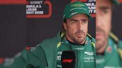 Alonso, solo seis segundos con la televisión: el enfado es notorio