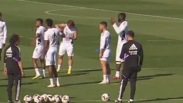 El evidente gesto de Rüdiger con la máscara que ha mosqueado a los merengues a un día del Clásico