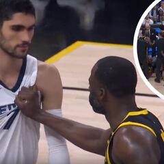 La pelea entre Draymond Green y Aldama que acabó en tangana multitudinaria