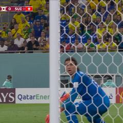 El golazo de Casemiro a pase de Rodrygo que da el triunfo a Brasil sobre Suiza