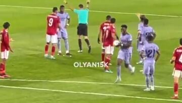 No se pudo ver en la TV: miren lo que hizo Tchouameni en cuanto el árbitro se fue al VAR