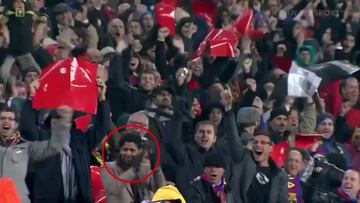Al-Khelaifi celebrando el 5-0 en el Camp Nou: 2022 y nadie se había dado cuenta hasta ahora