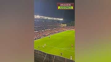 La toma desde la ventana en la que coló el balón Valverde: es espectacular