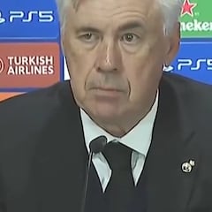 Rueda de prensa de Ancelotti tras la derrota del Real Madrid ante el Leipzig