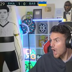 La reacción de un youtuber culé en el gol de Valverde que es música para el madridismo