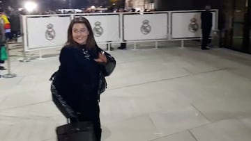 Rafaela Pimenta, agente de Haaland, en el Bernabéu