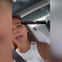 Laura Escanes filma como le acosa un coche mientras conduce