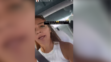 Laura Escanes filma como le acosa un coche mientras conduce