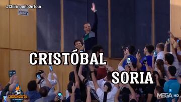 La caída de Cristóbal Soria al entrar en El Chiringuito
