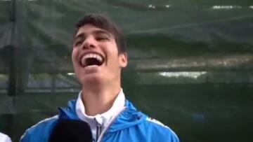 Esto es una joya que tienen que ver: ojo a Alcaraz y su reacción a esta pregunta con 15 años