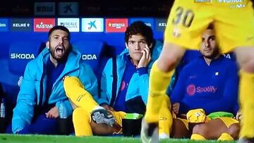 Una cazada y de las gordas: muy feos los gritos de Jordi Alba y Ferran a un jugador del Espanyol