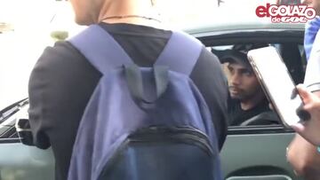 Araújo atropella a una chica a la salida del entrenamiento