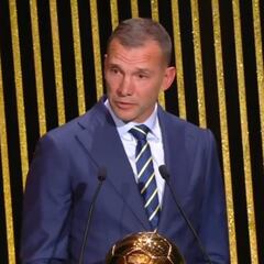 El emotivo discurso de Shevchenko sobre la guerra de Ucrania en la Gala del Balón de Oro