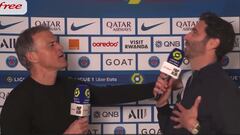 Luis Enrique toca techo en flash interviews como esta: el periodista no sabía donde meterse