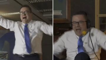 En un partido de infarto llegaron Joselu y Brahim, y Roncero enloqueció: gritos, baile, ‘manita’ y descontrol absoluto