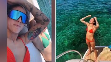 Jenni disfruta junto al resto de sus compa?eras en un barco en Ibiza