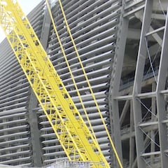 Los últimos detalles del nuevo Santiago Bernabéu: así luce el caparazón plateado