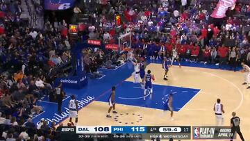 La acción que terminó de hundir a los Mavs: Doncic entra y aparece Embiid