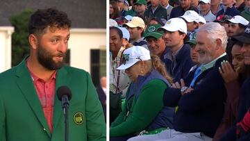 El momentazo de Rahm con su padre delante del micrófono